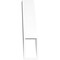 Ekena Millwork 3 1/2-in. W x 16-in. D x 16-in. H Traditional Architectural Grade PVC Knee Brace BRCP035X16X16TRA - alternate 2